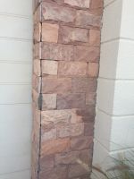 pink and brown combination Natural mushroom stone 30x15cm 40x20cm for wall cladding