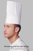 Sell Non-woven  Chef Hat With Flat Top