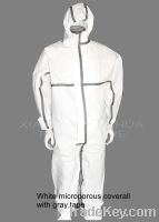 Sell Microporous Coverall With Grey Tape