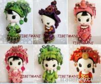 Chinese Minortiy Dolls, Chinese Dolls, Chinese Wooden Doll