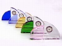 Sell crystal clock , crystal table clock , crystal timepiece