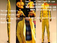 bruce lee yellow jumpsuit two piece classic kill bill custome