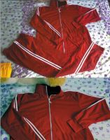 bruce lee red jumpsuit two piece longstreet/sportswear