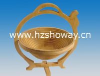 Sell Bamboo Folding Basket(Teaport design)/Bamboo fruit basket