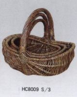 unpeeled wicker, willow flower, garden basket