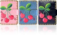 Lavishy Cherry Design Embroidered Wallet