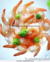 Sell FROZEN WHITE SHRIMP COOKED PEELED DEVEINED TAIL ON (COOKED PDTO)