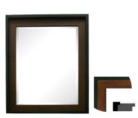 Sell solid wood dark brown mirror