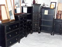 Sell wood black classic furniture sets