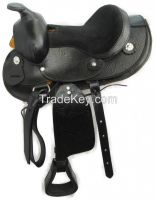 Western Saddle with Embossed Design