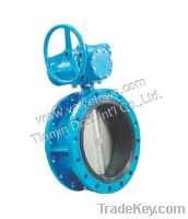 Sell double flange butterfly valve
