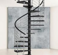 Stainless steel spiral stairs