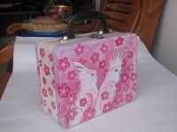 Sell tin box with handle