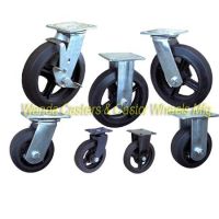 Sell Moldon Rubber Caster Wheels with Cast Iron Centers