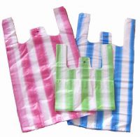 Sell LDPE/HDPE T-shirt stripe Bags
