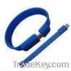 Bracelet Wristband USB Flash Drive with Soft PVC Case, many colors