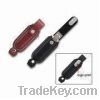 Leather USB Flash Drive in Swivel Style, Measures 9.2 x 2.7 x 1.7cm,