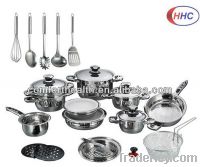 28pcs stainless steel cookware set