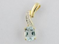 Fine Gold jewelry-10K gold  gemstone  pendant