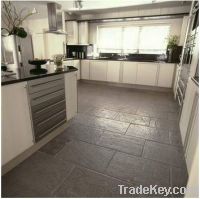 Sell Flamed+Brushed Black Slate Tile Flooring