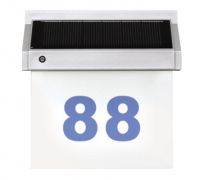 Solar House Address Doorplate Light