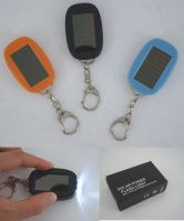 Small solar keychain flashlight