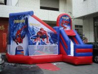 Bouncing, bouncing, Spiderman Bouncy castle