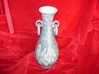 Sell 13.5" Ceramic Vase with Two Rings - Hunting(AC-TP0975)