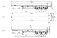 Sell telescopic semi-trailer