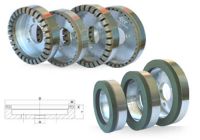 Cup wheel for glass double edging machines