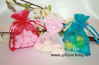 sale  wedding pink organza gift packaging pouch