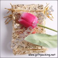 sale  wedding rose flower organza gift packaging pouch