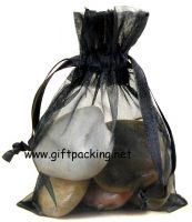 sale wedding med black organza gift packaging pouch