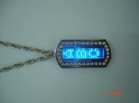 Sell LED message dog tag
