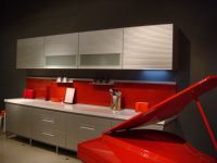 stainless steel kitchen cabinet, Aluminum alloy kitchen cabinet