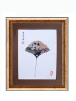Sell Painting on Leaves (100%handmade.handicraft.artworks)-Pigeon