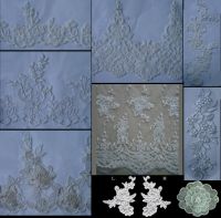Sell alencon lace, embroidery lace, wedding lace, net fabric