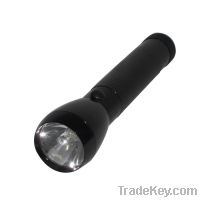 Heavy-Duty 2-D Cell Krypton bulb Flashlight Torch, black