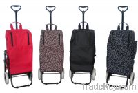 Insulated cooler tote and shopping Trolley with seat