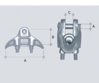 Clamp suspension clevis