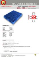 plastic pallets 1200x1000x150 Cross number 2