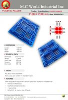 plastic pallets 1100x1100x150 Cross number 3