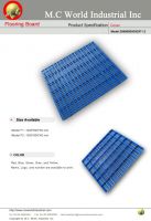 Plastic Pallet 1000x600x50 flooring board