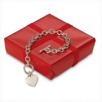 Sell  Heart Pendant Link Bracelet