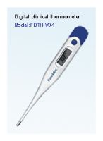 Sell digital thermometer(Model FDTH-V0-1)
