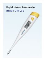 Sell digital thermometer(Model FDTH-V0-2)