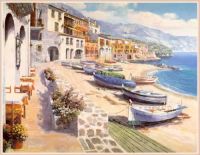 Sell mediterranean sea oil paintings