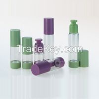 Plastic airless bottle cosmetic packing