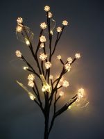 Sell LED Branch Table light with Acrylic Stab ball and Leaf decoration