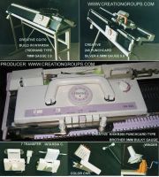 PRODUCE:CG170 7MM-3.5G  KNITTING MACHINE WITH RIBBER , STAND & INTARSIA